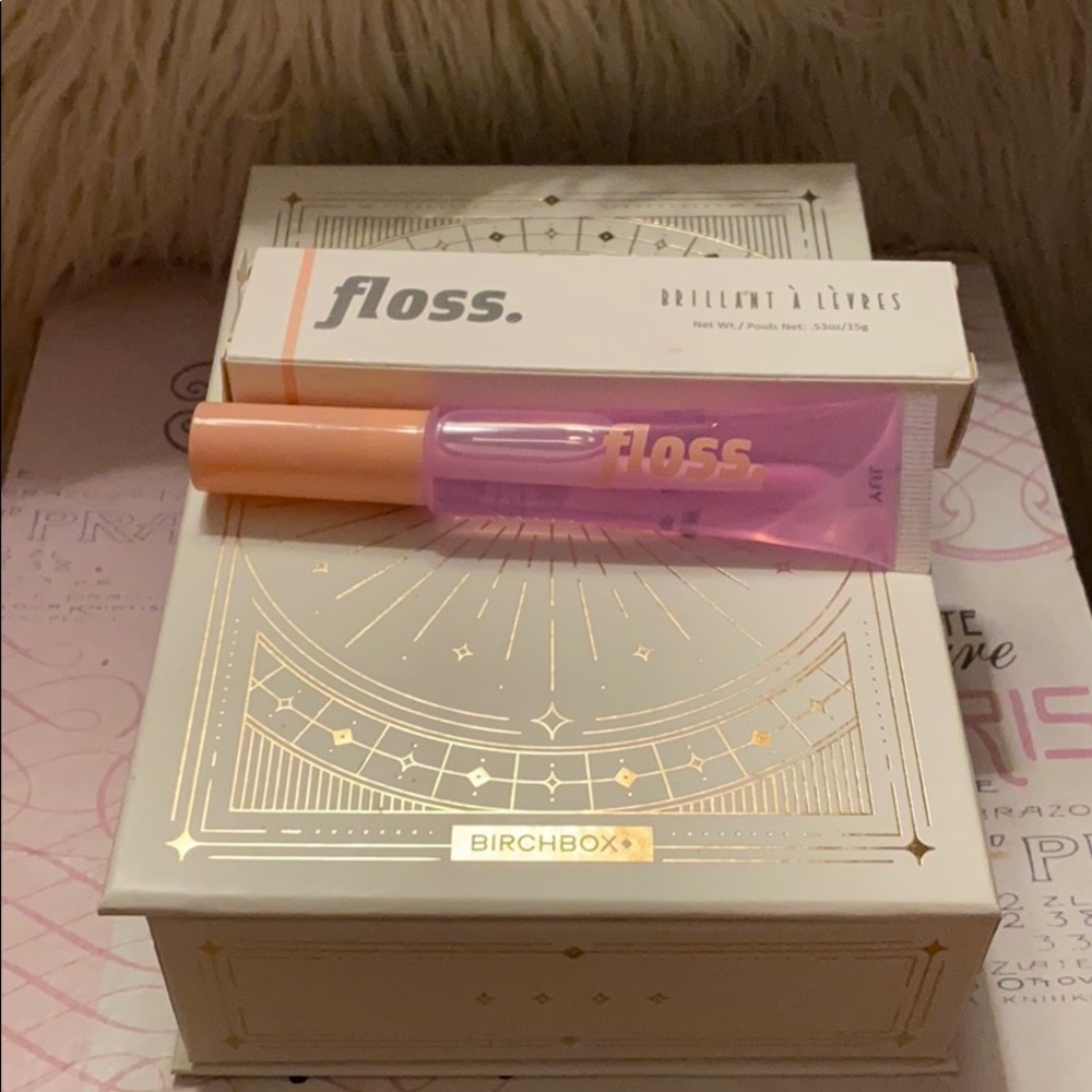 Birchbox floss lip gloss+ gift 🎁